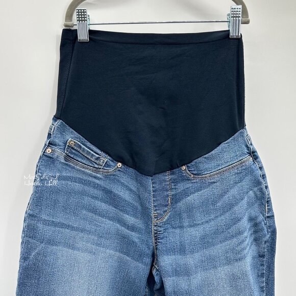 Signature By Levi Strauss Maternity Skinny Jeans with Stretch Panel Size Small - Picture 2 of 5